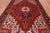 Red 6' 6" X 10' 2" Vintage Persian Heriz Serapi Handmade Wool Rug - Q25184