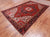 Red 6' 6" X 10' 2" Vintage Persian Heriz Serapi Handmade Wool Rug - Q25184