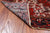 Red 6' 6" X 10' 2" Vintage Persian Heriz Serapi Handmade Wool Rug - Q25184