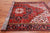 Red 6' 6" X 10' 2" Vintage Persian Heriz Serapi Handmade Wool Rug - Q25184