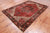 Red 6' 7" X 9' 3" Vintage Persian Heriz Serapi Handmade Wool Rug - Q25185