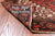 Red 6' 7" X 9' 3" Vintage Persian Heriz Serapi Handmade Wool Rug - Q25185