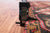 Red 6' 7" X 9' 3" Vintage Persian Heriz Serapi Handmade Wool Rug - Q25185
