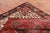 Red 6' 7" X 9' 3" Vintage Persian Heriz Serapi Handmade Wool Rug - Q25185