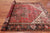 Red 6' 7" X 9' 3" Vintage Persian Heriz Serapi Handmade Wool Rug - Q25185