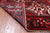 Red 6' 10" X 10' 1" Vintage Persian Heriz Serapi Handmade Wool Rug - Q25186