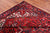Red 6' 10" X 10' 1" Vintage Persian Heriz Serapi Handmade Wool Rug - Q25186