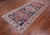 Navy Blue 4' 10" X 10' 4" Vintage Persian Handmade Wool Rug - Q25189