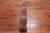 Brown 3' 11" X 11' 6" Vintage Persian Handmade Wool Runner Rug - Q25192