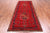 Red 4' 5" X 10' 2" Runner Vintage Persian Handmade Wool Rug - Q25193
