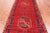Red 4' 5" X 10' 2" Runner Vintage Persian Handmade Wool Rug - Q25193