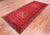 Red 4' 5" X 10' 2" Runner Vintage Persian Handmade Wool Rug - Q25193