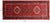 Red 4' 3" X 10' 4" Vintage Persian Heriz Serapi Hand Knotted Wool Runner Rug - Q25194