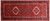 Red 4' 3" X 10' 4" Vintage Persian Heriz Serapi Hand Knotted Wool Runner Rug - Q25194