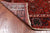 Red 4' 3" X 10' 4" Vintage Persian Heriz Serapi Hand Knotted Wool Runner Rug - Q25194