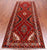 Red 3' 11" X 10' 2" Vintage Persian Hand Knotted Wool Runner Rug - Q25196