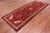 Red 3' 11" X 10' 2" Vintage Persian Hand Knotted Wool Runner Rug - Q25196