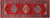 Red 4' 0" X 12' 0" Runner Vintage Persian Handmade Wool Rug - Q25202