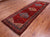 Red 4' 0" X 12' 0" Runner Vintage Persian Handmade Wool Rug - Q25202