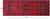 Red 3' 6" X 10' 9" Vintage Persian Hand-Knotted Wool Runner Rug - Q25203