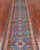 Blue 2' 6" X 9' 9" Super Kazak Hand Knotted Wool Runner Rug - Q25205