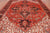 Red 9' 3" X 12' 5" Vintage Persian Heriz Serapi Hand-Knotted Wool Rug - Q25209