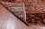 Red 9' 3" X 12' 5" Vintage Persian Heriz Serapi Hand-Knotted Wool Rug - Q25209