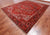 Red 10' 1" X 12' 7" Vintage Persian Heriz Serapi Hand Knotted Wool Rug - Q25210