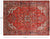 Rust 8' 8" X 11' 9" Vintage Persian Heriz Serapi Hand Knotted Wool Rug - Q25213