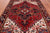 Red 6' 6" X 9' 4" Vintage Persian Heriz Serapi Hand Knotted Wool Rug - Q25214