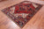 Red 6' 6" X 9' 4" Vintage Persian Heriz Serapi Hand Knotted Wool Rug - Q25214