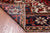 Red 6' 6" X 9' 4" Vintage Persian Heriz Serapi Hand Knotted Wool Rug - Q25214