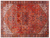 Orange 9' 2" X 12' 1" Vintage Persian Heriz Serapi Hand-Knotted Wool Rug - Q25219