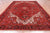 Red 9' 3" X 12' 7" Vintage Persian Heriz Serapi Hand Knotted Wool Rug - Q25220