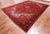 Red 9' 3" X 12' 7" Vintage Persian Heriz Serapi Hand Knotted Wool Rug - Q25220