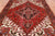 Red 6' 6" X 9' 1" Vintage Persian Heriz Serapi Handmade Wool Rug - Q25224