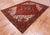 Red 6' 6" X 9' 1" Vintage Persian Heriz Serapi Handmade Wool Rug - Q25224