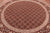 Red 8' Round Signed Persian Tabriz Hand-Knotted Wool Rug - Q25227