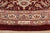 Red 8' Round Signed Persian Tabriz Hand-Knotted Wool Rug - Q25227