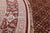 Red 8' Round Signed Persian Tabriz Hand-Knotted Wool Rug - Q25227