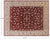 Red 7' 10" X 9' 10" Wool & Silk Persian Tabriz Hand-Knotted Rug - Q25228