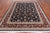 Navy Blue 7' 8" X 9' 9" Persian Tabriz Handmade Wool & Silk Rug - Q25229