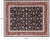 Navy Blue 7' 8" X 9' 9" Persian Tabriz Handmade Wool & Silk Rug - Q25229