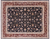 Navy Blue 7' 8" X 9' 9" Persian Tabriz Handmade Wool & Silk Rug - Q25229