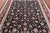 Navy Blue 7' 8" X 9' 9" Persian Tabriz Handmade Wool & Silk Rug - Q25229