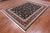 Navy Blue 7' 8" X 9' 9" Persian Tabriz Handmade Wool & Silk Rug - Q25229