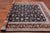 Navy Blue 7' 8" X 9' 9" Persian Tabriz Handmade Wool & Silk Rug - Q25229
