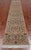 Ivory 2' 4" X 12' 0" Persian Tabriz Hand-Knotted Wool & Silk Runner Rug - Q25231
