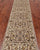 Ivory 2' 4" X 12' 0" Persian Tabriz Hand-Knotted Wool & Silk Runner Rug - Q25231