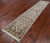 Ivory 2' 4" X 12' 0" Persian Tabriz Handmade Wool & Silk Runner Rug - Q25232